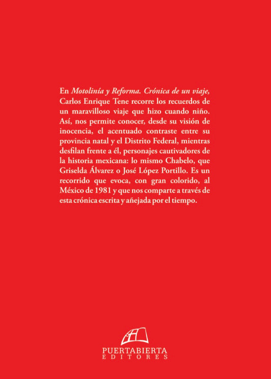 Motolinía et Reforma. Chronique d'un voyage.